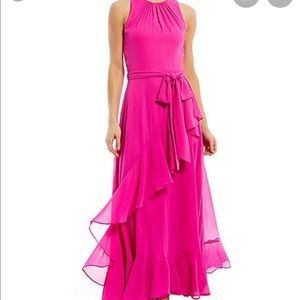 Alex Marie- Pink chiffon formal dress size 2